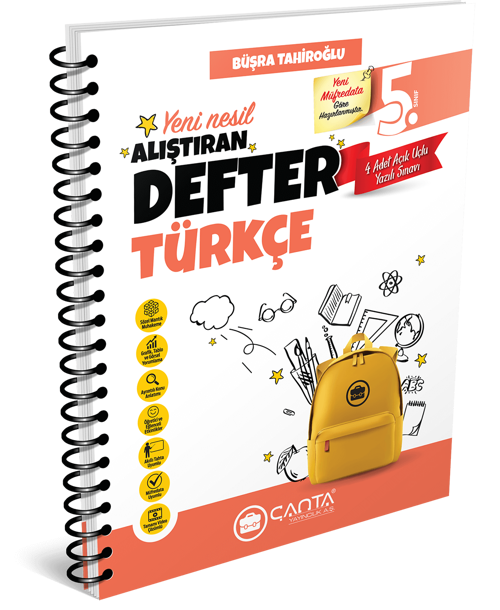 Çanta Yayınları 5. Sınıf Türkçe Alıştıran Defter 2024 - 2025
