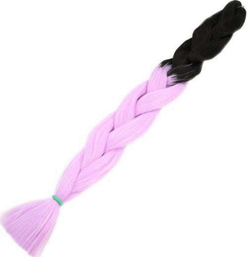  Afrika Örgülük Sentetik Ombreli Saç 100 Gr. - Siyah / Lila