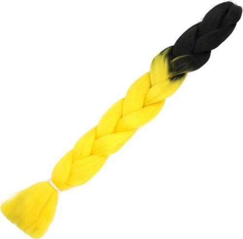  Afrika Örgülük Sentetik Ombreli Saç 100 Gr. - Siyah / Sarı