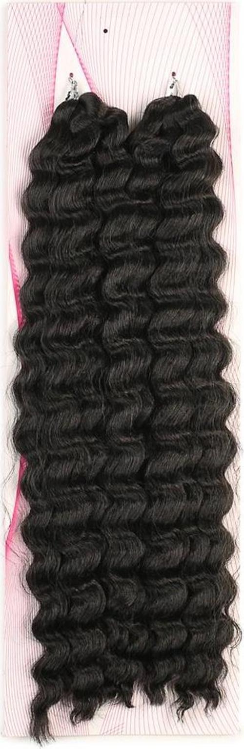  Nice Bulk Afro Su Dalgası Saç - Koyu Kestane
