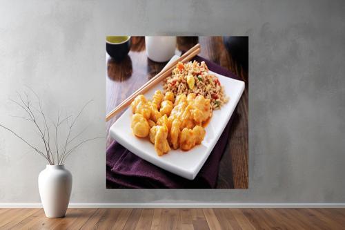 Food (Yiyecek) Kanvas Kanvas Kare Tablo  3 