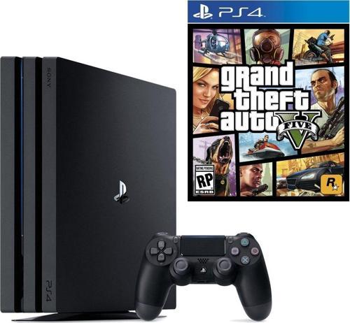 Playstation 4 Pro 1 Tb + Ps4 Gta 5 (Eurasia Garantili)