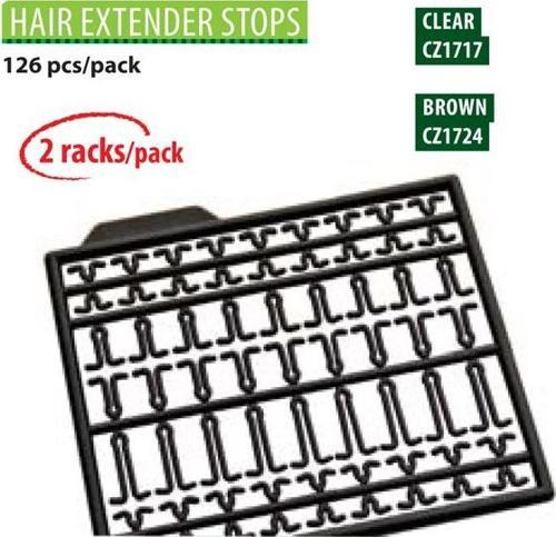 CZ 1717 Hair Extender Stops Clear (126Pcs)