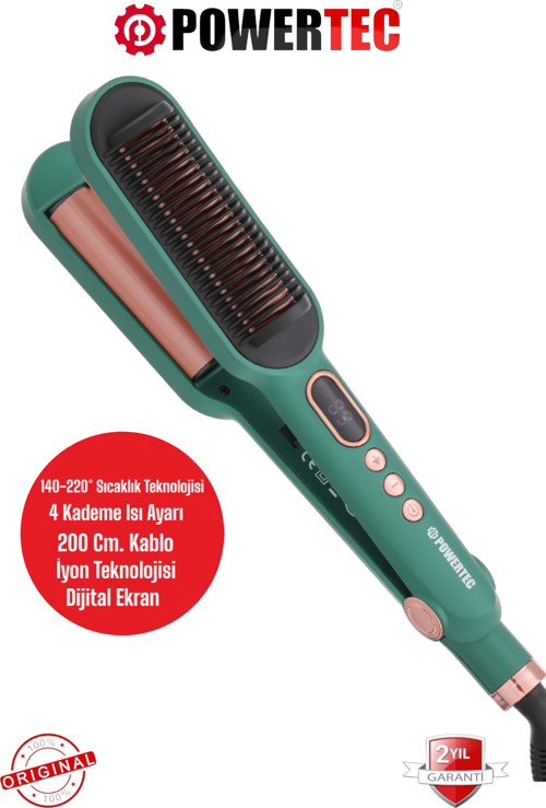 TR-2820 Fırçalı-Dalgalı İyonik Saç Düzleştirici