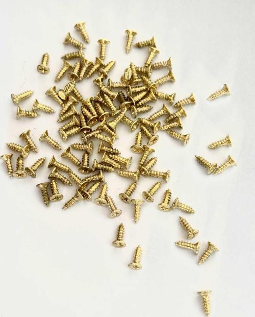 100 ADET 6,5 MM MİNİ HOBİ VİDASI SARI