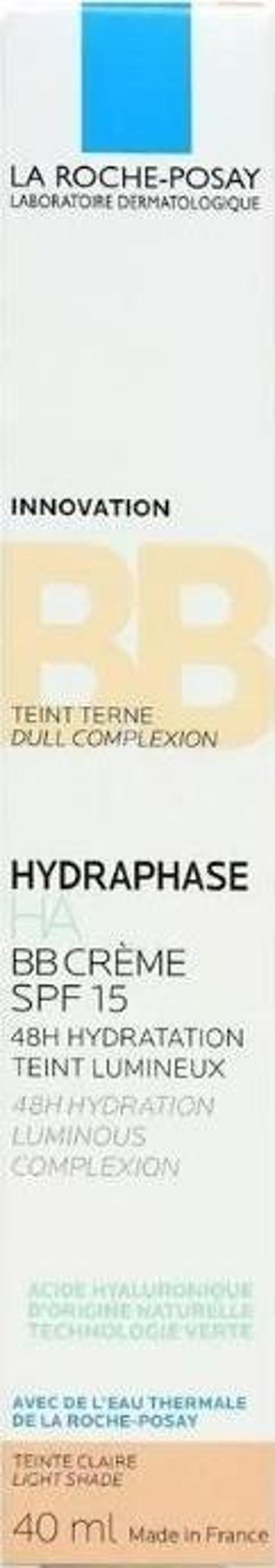 Hydraphase HA BB Light SPF15 Güneş Korumalı Renkli Nemlendirici Krem 40ml