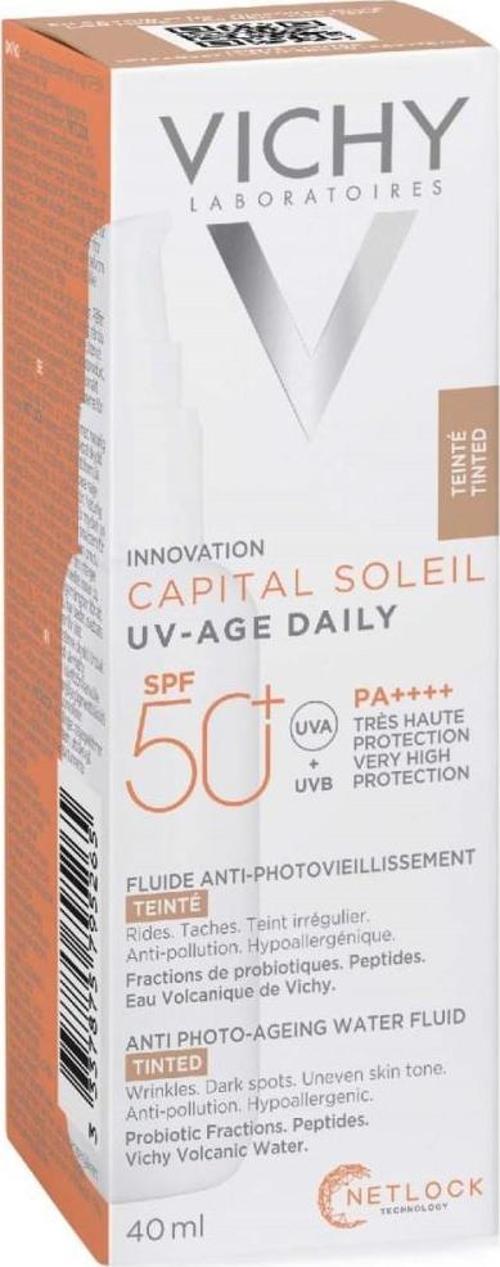 Capital Soleil SPF50+ UV Age Daily Güneş Kremi(Tinted)  40 ml
