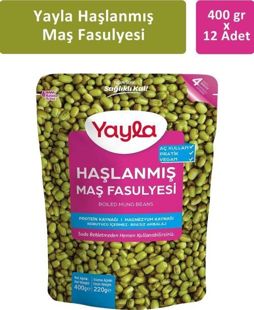 Haşlanmış Maş Fasulyesi 400 gr x 12 Adet
