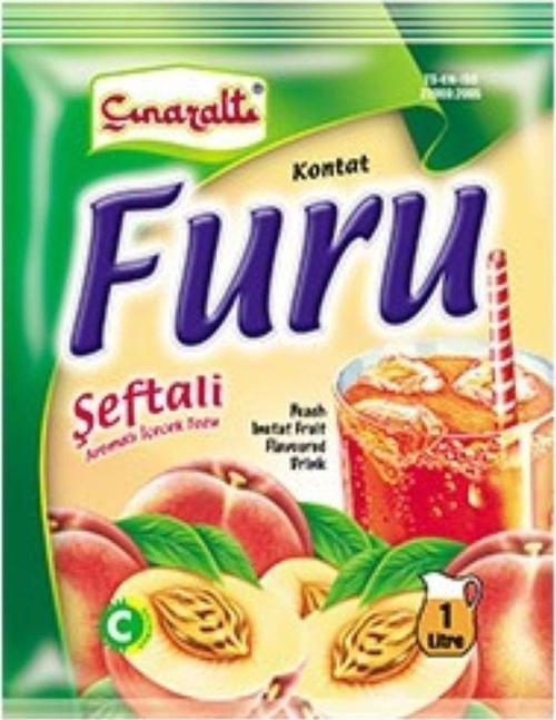 ÇINAR FURU ŞEFTALİ AROMALI İÇECEK TOZU 600G x 10 ADET