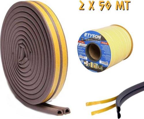 Tyson Kapı ve Pencere Fitil Bandı Kahve - Çiftli - 50 Metre