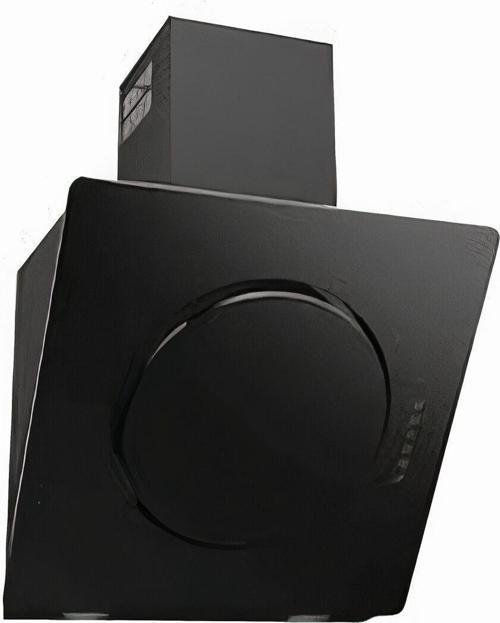 Anthemis Duvar Tipi 60 cm Eğimli Siyah Cam Davlumbaz