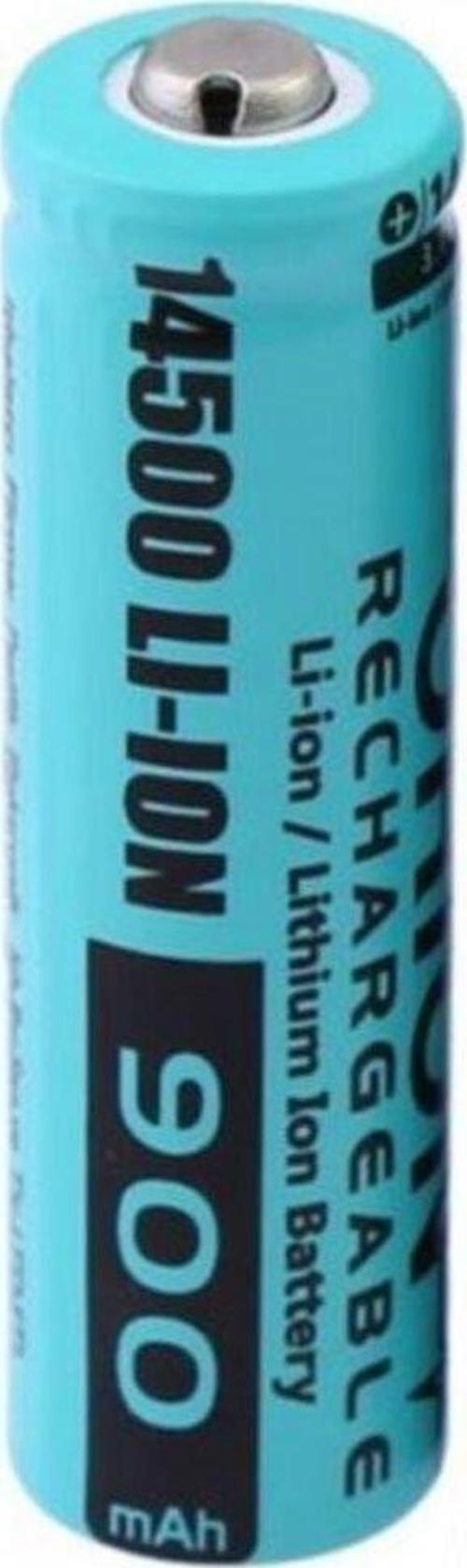 14500 3.7V 900 Mah Şarjlı Li-Ion Pil (Başlı)