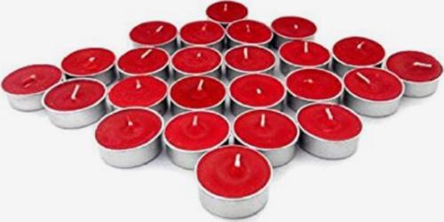 Kırmızı Tealight Mum 25 Adet