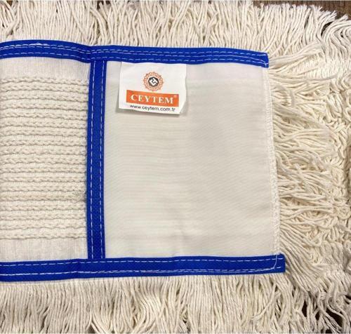Zincir Dikiş Nemli Mop 50 cm., Mavi Biyeli x 50 Adet