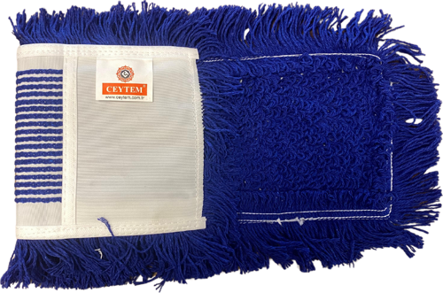 Zincir Dikiş Orlon Mop Mavi 50 cm. x 50 Adet