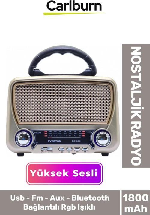 Güneş Enerjili Yüksek Sesli Retro Nostalji Bluetooth Usb Sd Kart Radyo Mp3 Player Müzik Kutusu