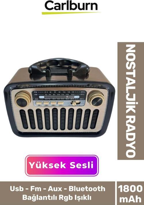 Kaliteli Yüksek Sesli Retro Nostalji Bluetooth Bağlantılı Usb Sd Kart Radyo Mp3 Player Müzik Kutusu