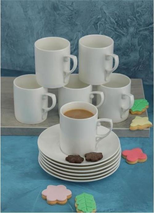 CKR3222 6'lı Porselen Nescafe Fincan Takımı Seti 12 Parça