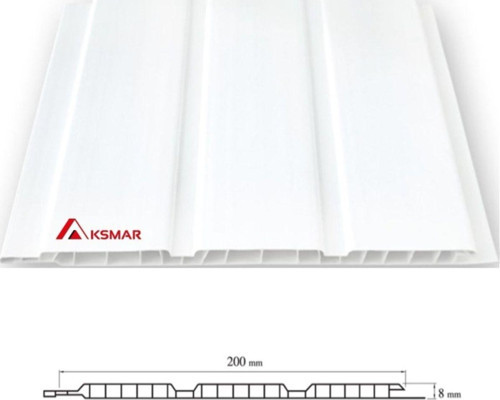 Plastik Asma Tavan Lambiri Fugalı Beyaz (12 ADET 2 MT BOYUNDA)