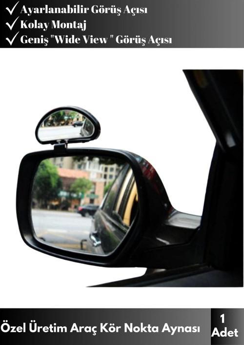 Özel Üretim Renault Clio Uyumlu Ayarlanabilir Görüş Açılı Wide View Araç Kör Nokta Aynası