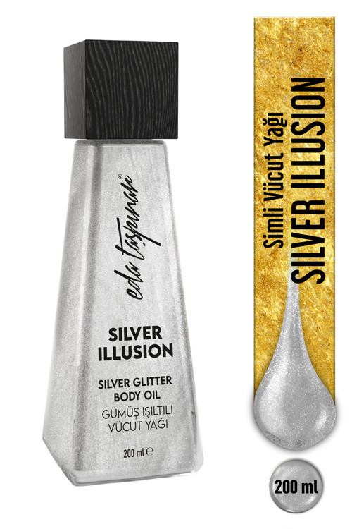 Simli Vücut Yağı Silver Illusion - 200 ml (EGX90)