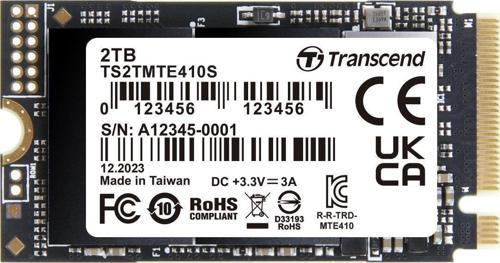 TS2TMTE410S 2TB Gen4x4 3D TLC DRAM-less 22x42 M.2 NVMe SSD