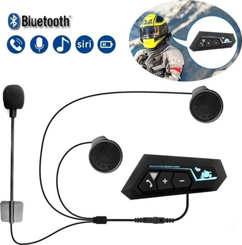 Motosiklet Mikrofonu Uyumlu Bluetooth 5.0 Kulaklık Bluetooth Interkom Kask Kulaklığı