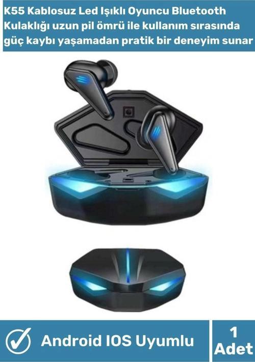 Android Uyumlu Ledli Gaming Bluetooth Kulaklık Pubg