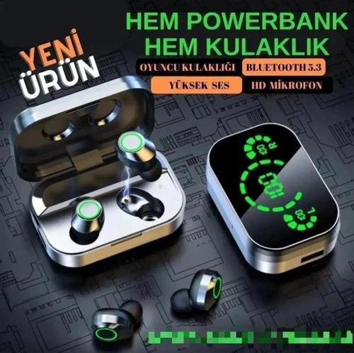 IPhone8 PLUS Uyumlu Powerbank özellikli bluetoothlu kulaklık YD3