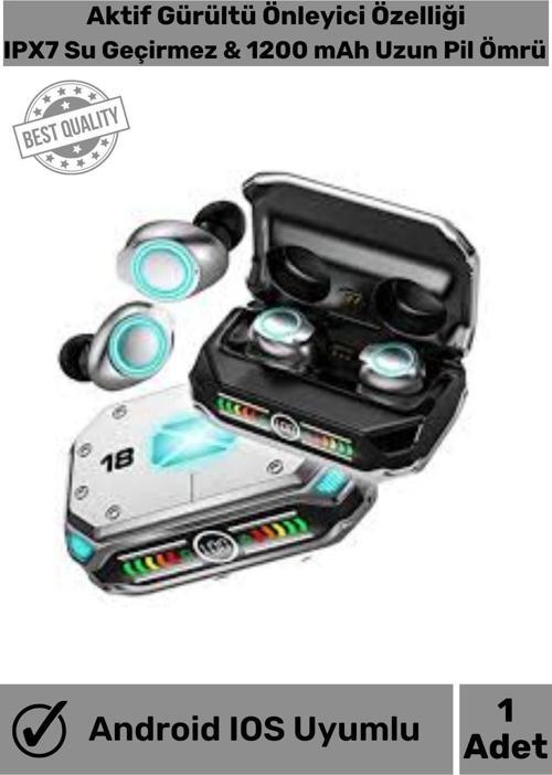 M41 Güçlendirilmiş Bluetooh Kulaklık V5.3 Stereo Dokunmatik HD Ses