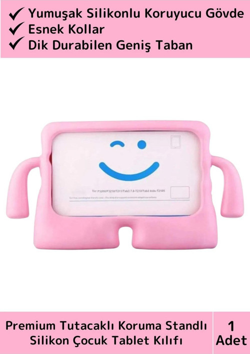 Premium Apple Samsung Uyumlu 11 Inch Silikon Yumuşak Tutacaklı Tam Koruma Kids Çocuk Tablet Kılıfı