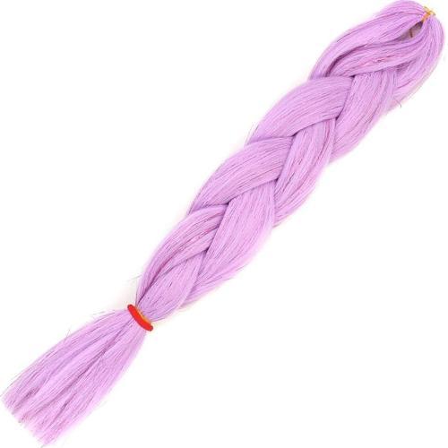  Simli Lila Örgülük Saç 100 Gr.