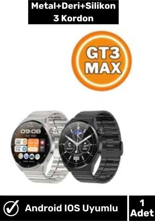 Gt3 Max Akıllı Kol Saati 1.45" Yüksek Çözünürlüklü Renkli Ekran Nfc Akıllı Saat