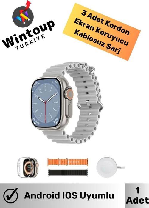 Ios Android Uyumlu Kadın Erkek Ultra Akıllı Saat Bluetooth Arama Özellikli