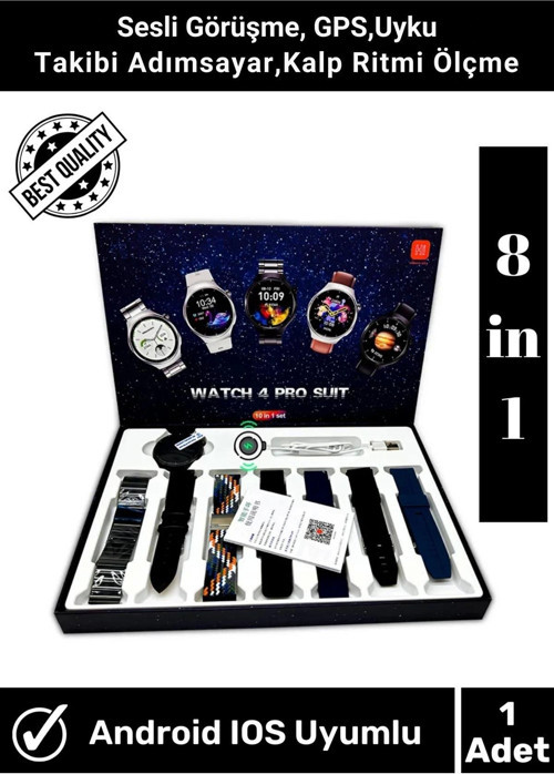 IOS Premium Seri Akıllı Saat 7 Kordonlu 49mm 2.3 inç
