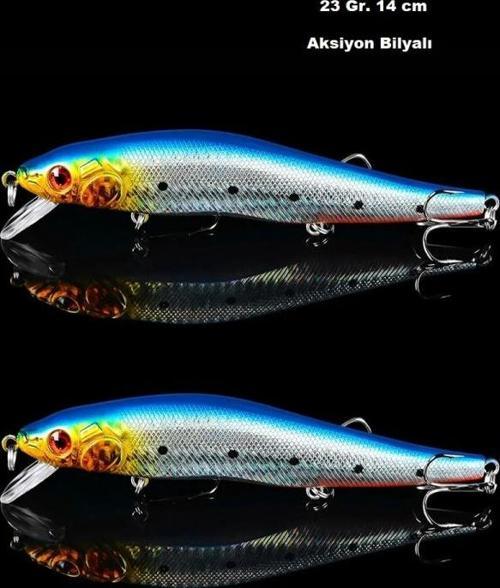 2 Adet 23Gr. Rapala Lures Suni Yem Maket balık Sasi Yem Lrf At çek Yapay Balık Yemi