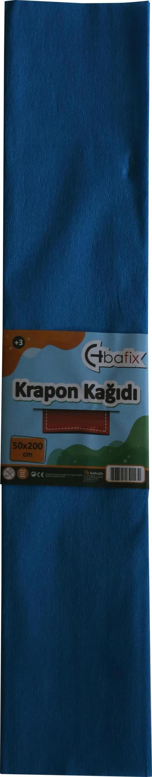 Krapon Kağıdı 50x200 CM Açık Mavi Krapon Kağıdı 10 Lu Paket