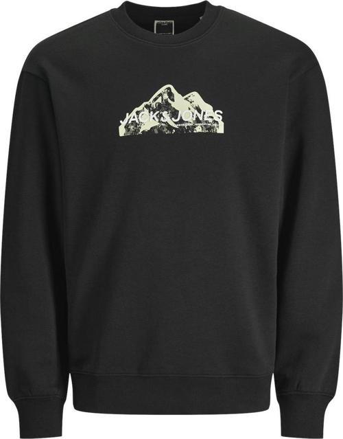 12262094 Jcomountain Logo Sweat Crew Neck Siyah
