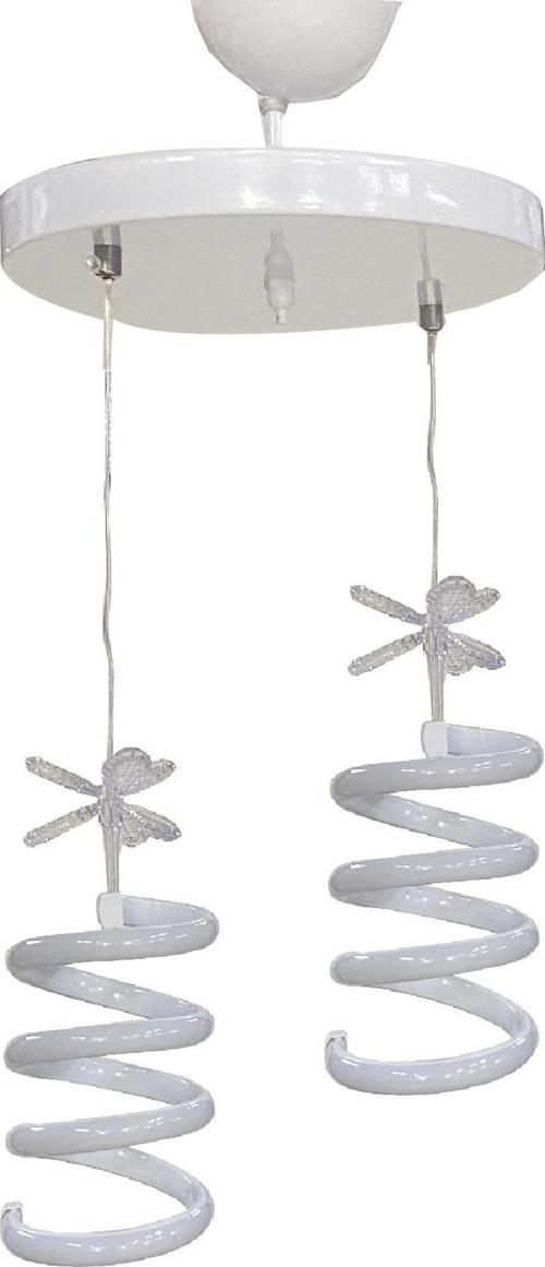Rüzgar Led Avize 2Li Sarkıt Model Avize Beyaz