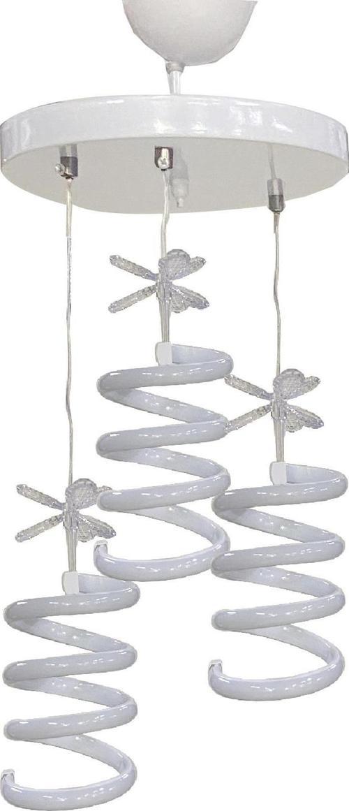 Rüzgar Led Avize 3lü Sarkıt Model Avize Beyaz