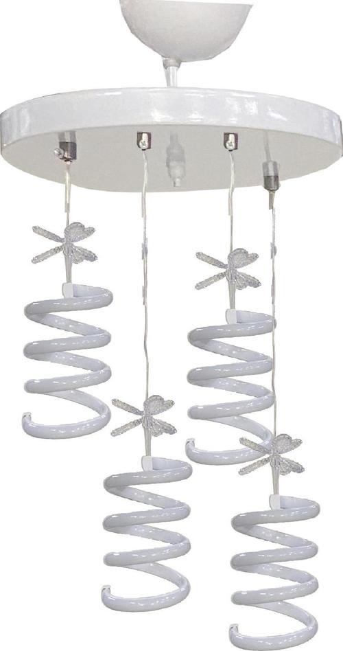 Rüzgar Led Avize 4lü Sarkıt Model Avize Beyaz