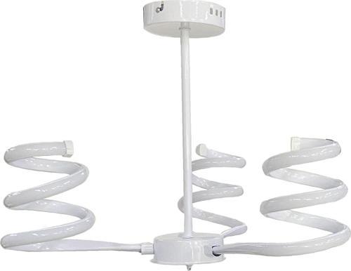 Spiral Led Avize 3lü Kollu Model Avize Beyaz