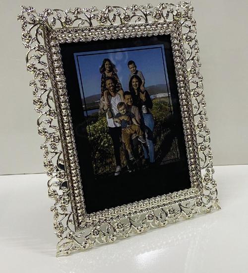 Taç Resim Çerçevesi 15x21 CM Gümüş Renk Metal Çerçeve