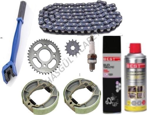 Motorsiklet Cg 125 Zincir Yağ Set Balata Buji Bakım Set Mondial Asya Arora Cg125 Modeller Bakım Seti