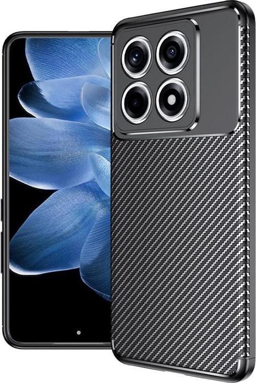 Xiaomi 14T Pro Kılıf Darbe Emici Uzun Ömürlü Parmak İzi Yapmaz Karbon Tasarım Negro Kılıf