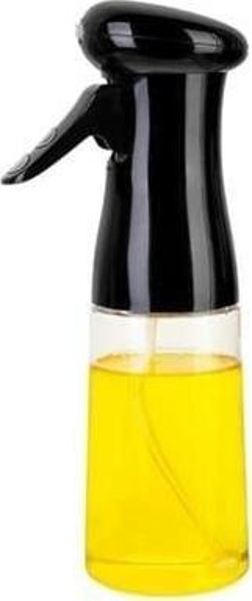 Yağdanlık Cam Şişe Püskürtmeli Dağıtıcı Limonluk Sirke Siyah Sosluk Spreyi