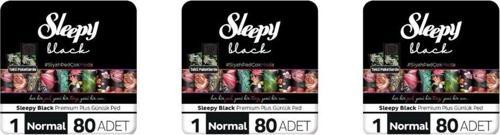 BLACK GÜNLÜK PED PREMİUM PLUS NORMAL 80Lİ 3 ADET