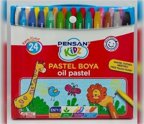 Kidz Çantalı Pastel Boya 24 Renk