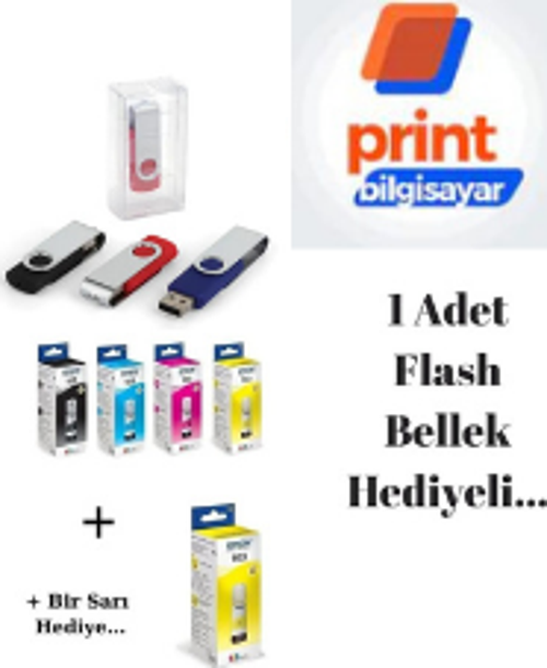 Epson 103 / L5190 Orjinal Mürekkep Takımı +1 Sarı Hediyeli Flash Usb Bellek Hediyeli