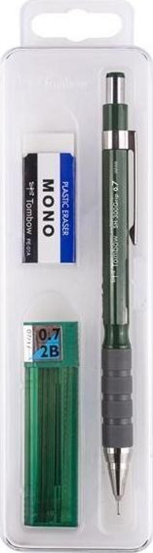 Versatil Kalem SH-300 Grip 0,5 MM Plastik Kutulu Set Koyu Yeşil